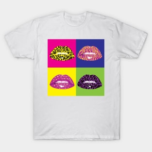 A colorful lips. Pop art T-Shirt